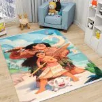 دکور فرش کودک طرح موآنا و دوستان 700 شانه تراکم 3300 کد 30A7101289