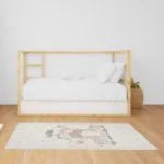 دکور فرش کودک طرح زرافه ها و قلب 700 شانه تراکم 3300 کد 30A7101290