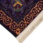 گوشه فرش مدرن طرح ترنج هشت پر طلایی 700 شانه تراکم 3300 کد 30M7100427