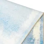 پشت فرش مدرن طرح آبرنگی حاشیه دار رنگ آبی 700 شانه تراکم 3300 کد 30M7100440