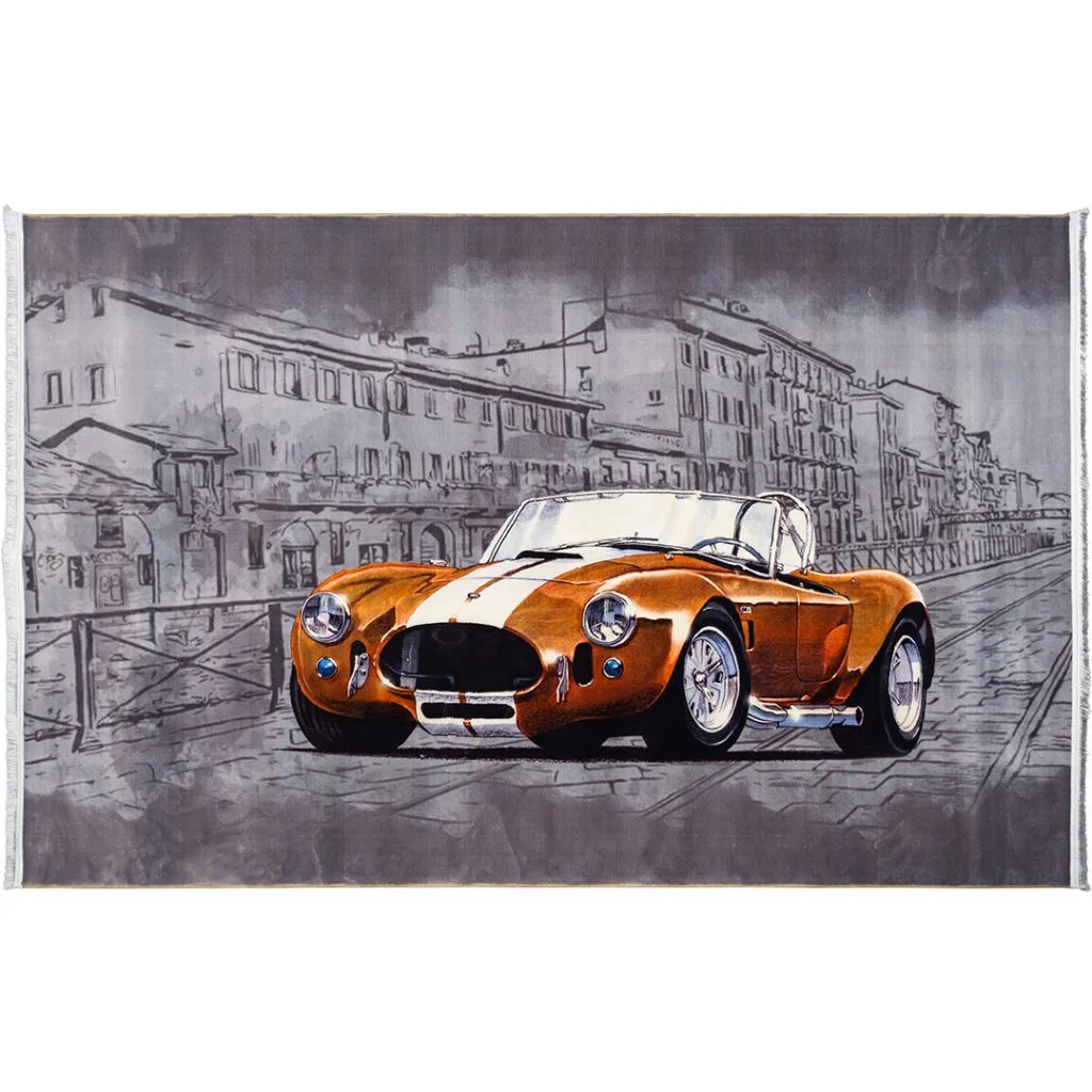 فرش کودک طرح ماشین کلاسیک 700 شانه تراکم 3300 کد 30A79003090