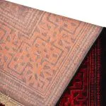 فرش مدرن طرح هندسی 1000 شانه تراکم 3300 کد 900445 رنگ زرشکی