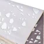 پشت فرش مدرن طرح پنجره مشبک زمینه خاکستری 700 شانه تراکم 3300 کد 1-30M7101456