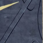 نمای نزدیک فرش مدرن نایکی طرح Just Do It محصول 700 شانه تراکم 3300 کد 30M7101463