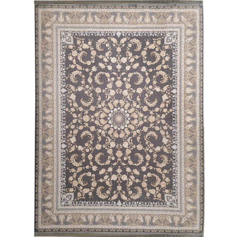 فرش طرح میثاق طلاکوب گل برجسته 1200 شانه کد 2001 - فرشخونه