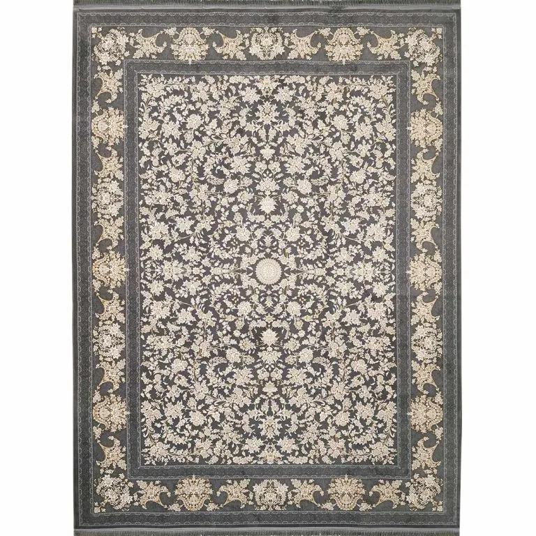 فرش طلاکوب گل برجسته طرح کد 2004