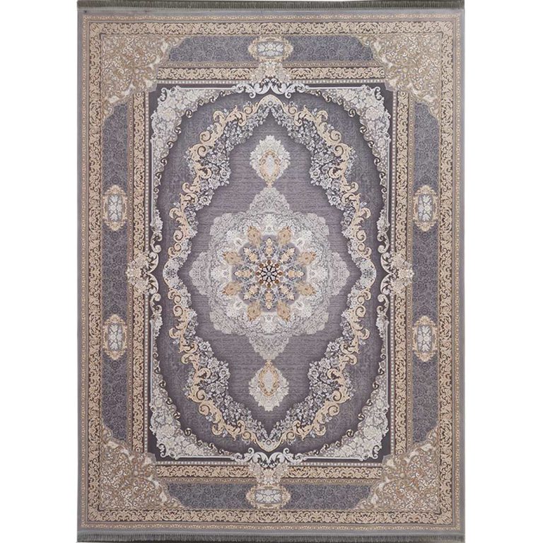 فرش طلاکوب گل برجسته طرح کد 4008