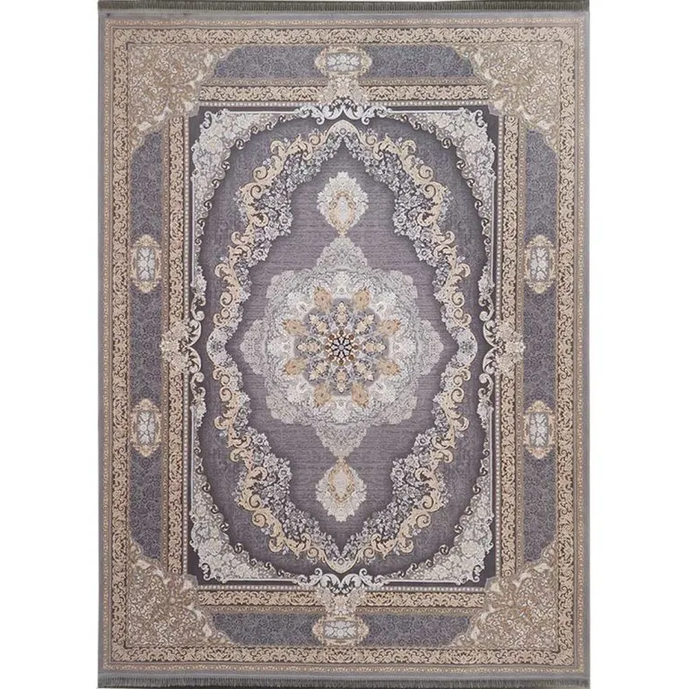 فرش طلاکوب گل برجسته طرح کد 4008