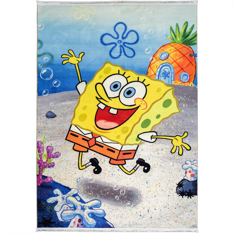 فرش کودک حباب های باب اسفنجی 700 شانه تراکم 3300 کد 9025090 - فرشخونه