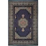 فرش کلاریس طرح ترنج فیروزه ای 1200 شانه ورساچه کد 300400