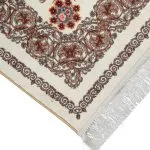 فرش فرانسوی طرح سالومه رنگ کرم 1200 شانه کد 300307 - فرشخونه