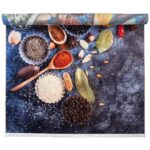 فرش آشپزخانه طرح کاسه ادویه و قاشق چوبی 700 شانه کد 4018090 - Image 7