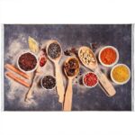فرش آشپزخانه طرح قاشق چوبی ادویه جات 700 شانه کد 4027090