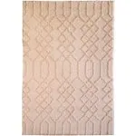 فرش شگی کرم طرح کارتیر کد 1019