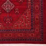 گبه بلوچ گلدار طرح دوستین رنگ لاکی 700 شانه کد 702822 - فرشخونه