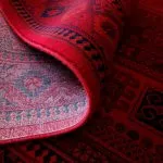 گبه بلوچی طرح بوهیر هندسی گلدار 700 شانه کد 702826 - قرمز تیره- فرشخونه