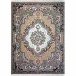 فرش طرح باغ معلق 1200 شانه - رنگ بژ- 11F220118