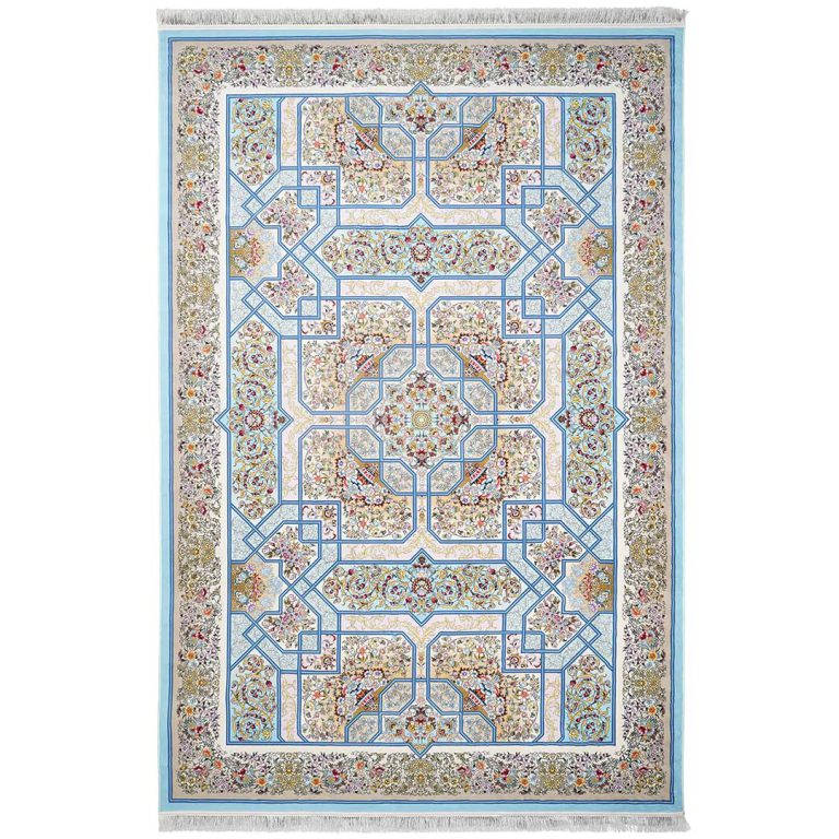 فرش کلاریس طرح حاشیه دار 1200 شانه کد 100909