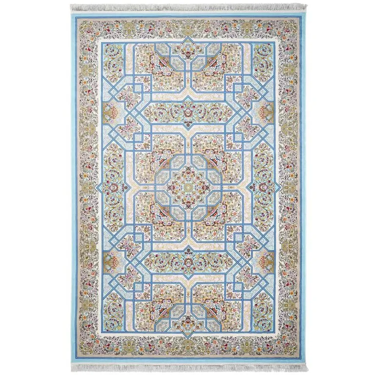 فرش کلاریس طرح حاشیه دار 1200 شانه کد 100909
