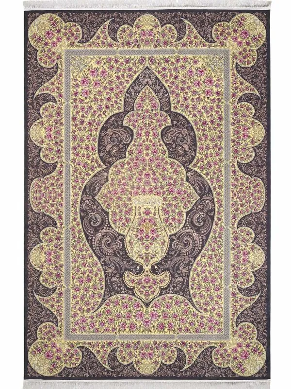فرش کلاریس طرح حاشیه دار 1200 شانه کد 100916