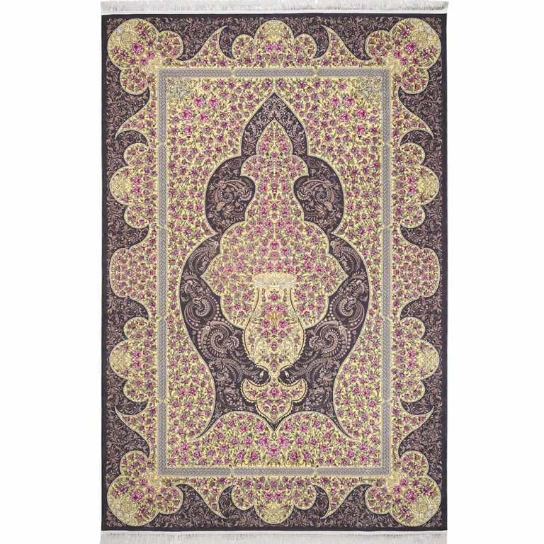 فرش کلاریس طرح حاشیه دار 1200 شانه کد 100916