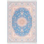 فرش کلاریس طرح جواهر آبی 1200 شانه غیر برجسته کد 100949 - نقشه تبریز