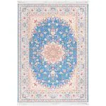 فرش کلاریس طرح جواهر آبی 1200 شانه غیر برجسته کد 100949 - نقشه تبریز