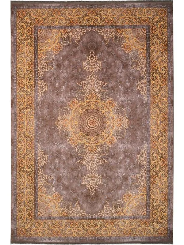 فرش کلاریس طرح حاشیه دار 1200 شانه کد 300401