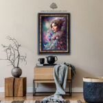 تابلو فرش پرتره طرح دوشیزه کد 7350 - Image 2
