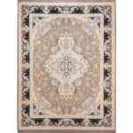 فرش طرح بهارستان 1200 شانه رنگ نقره ای کد 11F20906