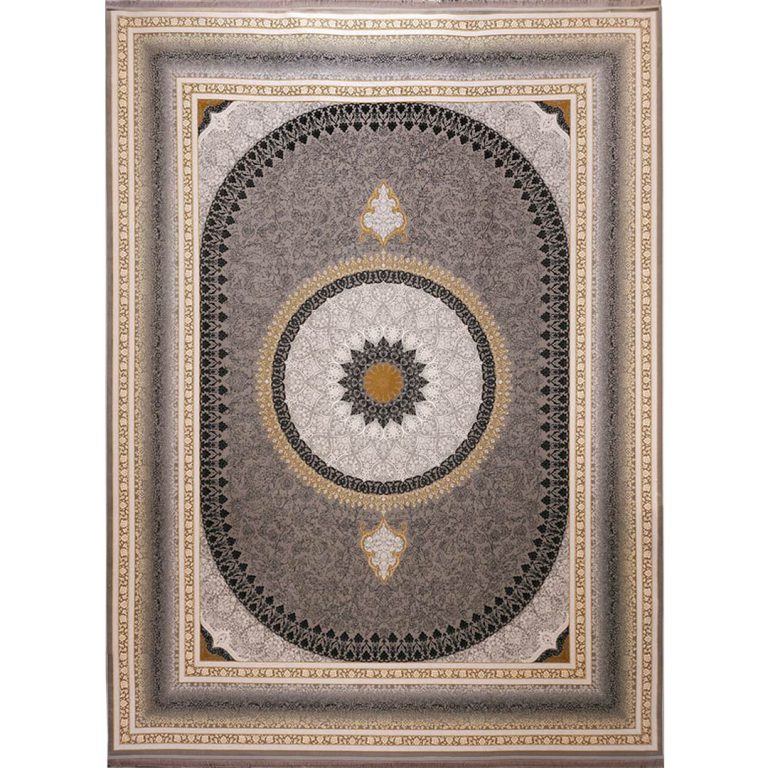 فرش طلاکوب طرح ستایش 1200 شانه گل برجسته کد 60916