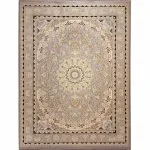 فرش طلاکوب طرح ناروین 1200 شانه گل برجسته کد 60920