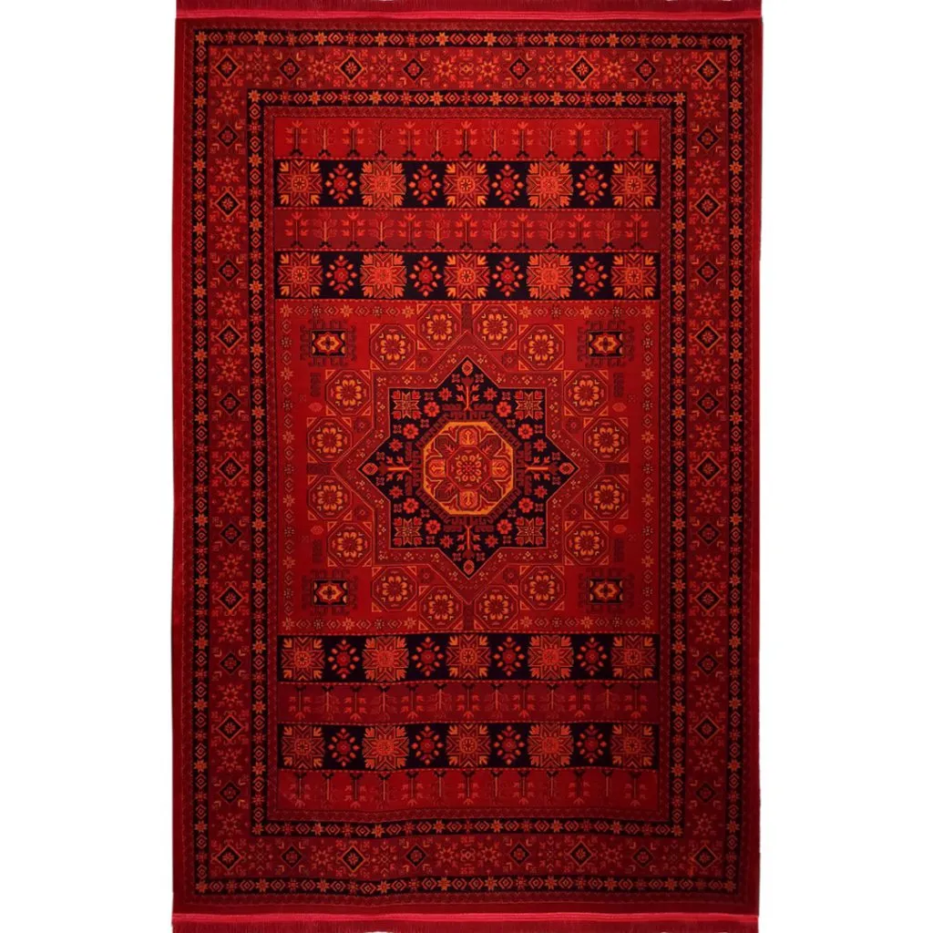 فرش گبه بلوچ طرح درین زمینه لاکی 700 شانه کد 9008 - فرشخونه