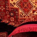 فرش گبه قشقایی طرح پریشان رنگ سرمه ای 700 شانه کد 9013 - فرشخونه