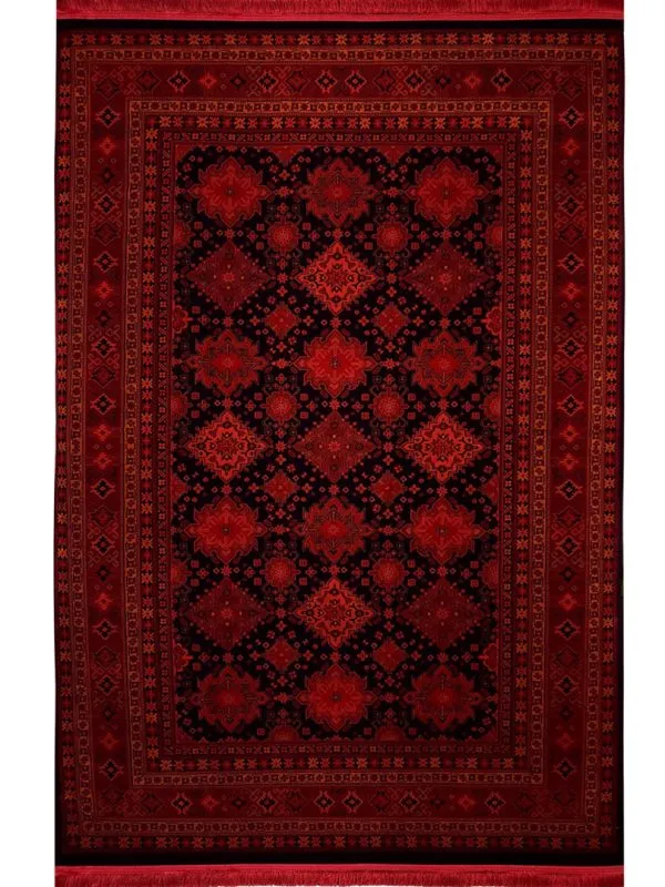 فرش گبه بلوچ طرح سیاهتاب 700 شانه کد 9015