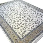 فرش افشان طرح ابرا 1200 شانه غیر برجسته کرم کد 1704