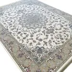 فرش ماشینی طرح افسون 1200 شانه غیر برجسته کرم کد 1708