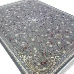 فرش طلاکوب طرح صدف 1200 شانه غیر برجسته کد 1711 رنگ فیلی