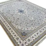 فرش طرح فرش کاشان 1200 شانه غیر برجسته کد 1712 رنگ بژ