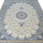 فرش طلاکوب طرح الناز 1200 شانه غیر برجسته رنگ کرم کد 1722