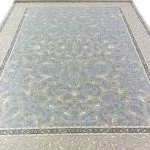 فرش افشان طلاکوب طرح سامیا 1200 شانه گل برجسته رنگ فیلی کد 1825 - فرشخونه