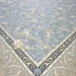 فرش افشان طلاکوب طرح سامیا 1200 شانه گل برجسته رنگ فیلی کد 1825 - فرشخونه