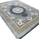 فرش طلاکوب طرح چشم 1200 شانه گل برجسته کد 8025