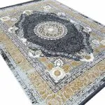 فرش طلاکوب طرح چشم 1200 شانه گل برجسته کد 8025