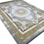 فرش طلاکوب طرح چشم 1200 شانه گل برجسته کد 8025