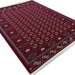 فرش ترکمن طرح گل ماری 700 شانه کد 2713