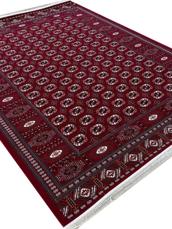 فرش ترکمن طرح گل ماری 700 شانه کد 2713