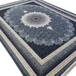 فرش ماشینی طرح مهر 700 شانه تراکم 2550 کد 2725 رنگ دلفینی