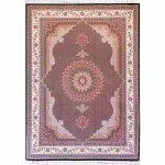 فرش ریز ماهی طرح عراقی 700 شانه تراکم 2550 سرمه ای کد 10763