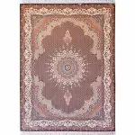 فرش طرح شاه ماهی 700 شانه تراکم 2550 گردویی کد 18F710764 - فرشخونه